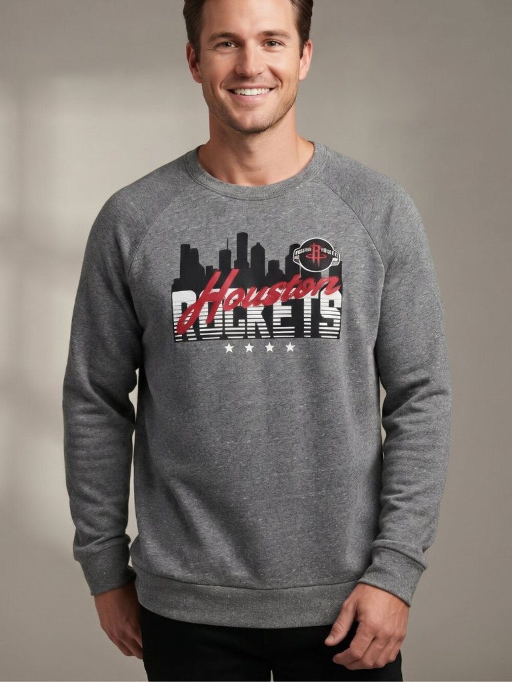 NWT Blue 84 NBA Houston Rockets Skyline Sweatshirt 2X